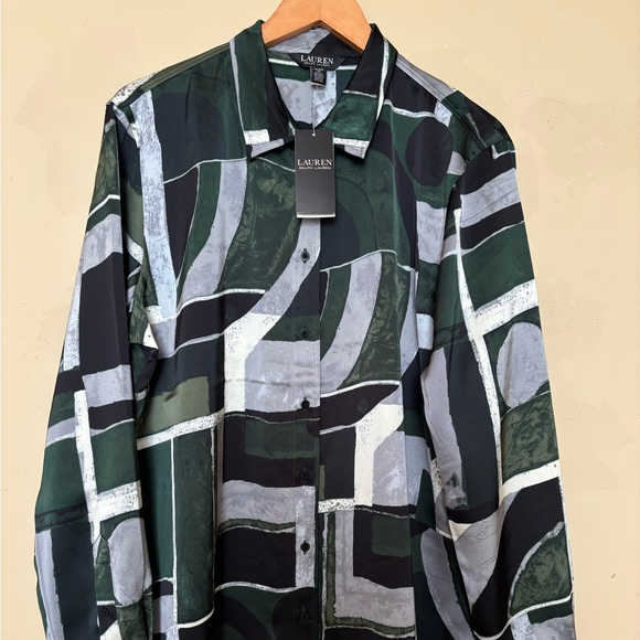 🆕 Ralph Lauren Silk multicolor blouse🥰 - Picture 1 of 6